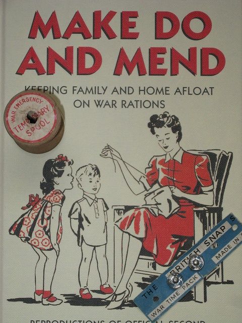 Make do and mend soft furnishing poster