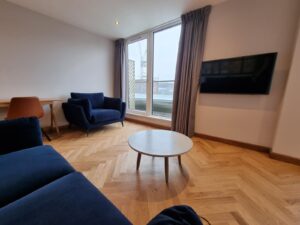 Curtains using a ceiling mounted track